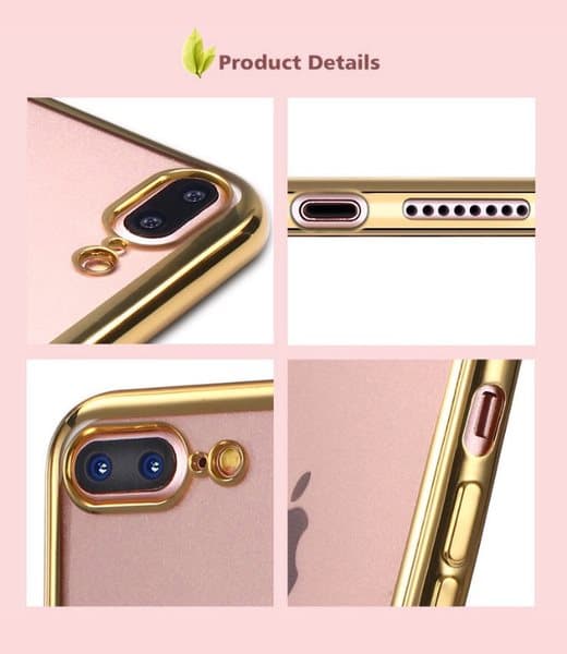 iPhone 8 Plus - Smart Stötdämpande Silikonskal från LEMAN