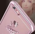 Miniatyrbild 5 av 7: iPhone 7 - RHINESTONE Stilrent silikonskal (Svan-motiv)