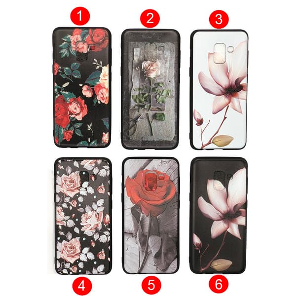 Blommiga skal för Samsung Galaxy A8 (2018)
