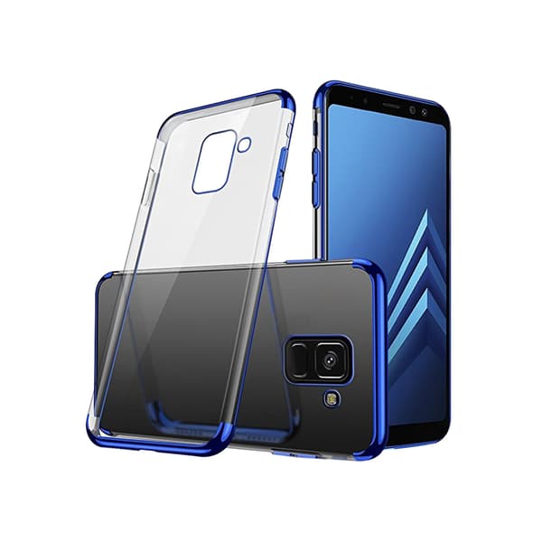 Tunt och Elegant Silikonskal till Samsung Galaxy A6 Blå Blå