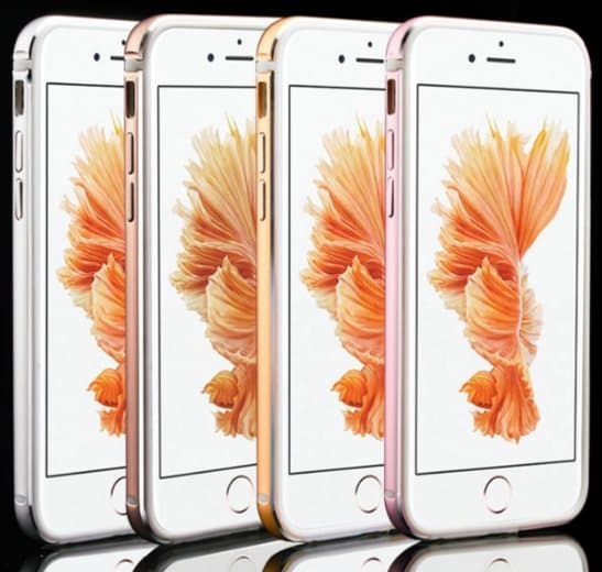 iPhone 7 PLUS - Stilren Bumper i Aluminium och Silikon