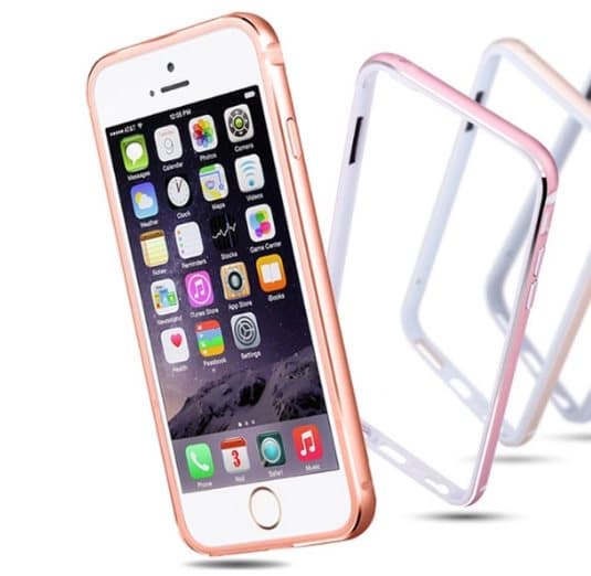 iPhone 7 PLUS - Stilren Bumper i Aluminium och Silikon
