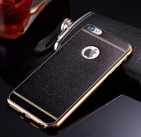 iPhone 8 PLUS Elegant Vintage skal LEMAN (VINTAGE-serien) Röd