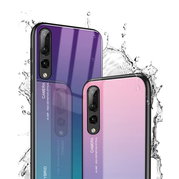 Huawei P20 Pro - Stötdämpande Effektfullt Galaxy Rain Skal