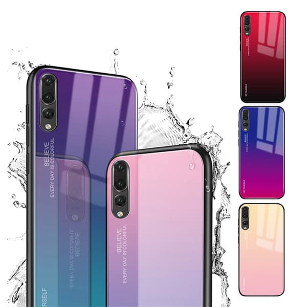 Huawei P20 Pro - Stötdämpande Effektfullt Galaxy Rain Skal