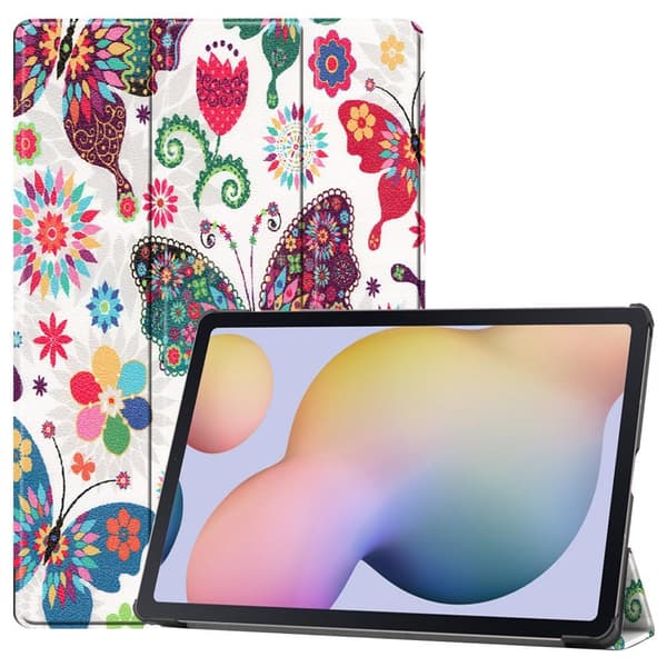Tri-fold Stand Smart Case for Samsung Galaxy Tab S7 Plus / S8+ - Butterflies