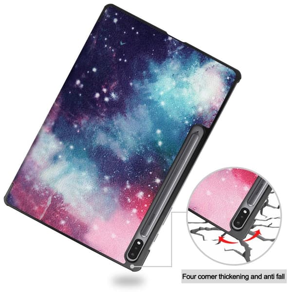 Slim Fit Cover Fodral Till Samsung Galaxy Tab S7 Plus / S8+ - Space