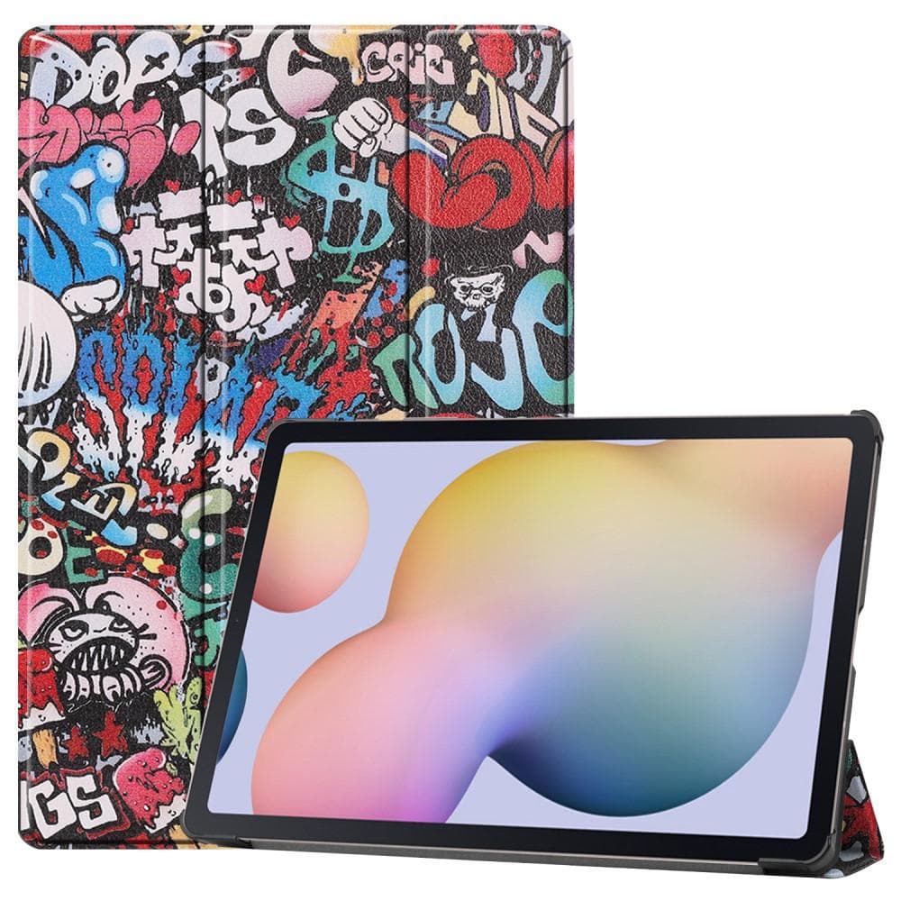 Tri-fold Stand Smart Case for Samsung Galaxy Tab S7 Plus - Graffiti