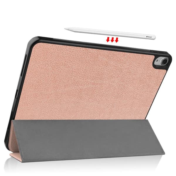 Apple iPad Air (2020) Kolmintaitettava tabletin suojakotelo - Ruusukulta