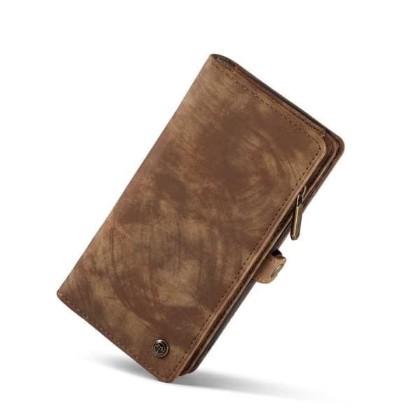 CASEME iPhone 12 / iPhone 12 Pro Retro plånboksfodral - Brun
