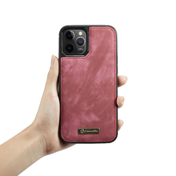 CASEME iPhone 12 Pro Max 2-i-1 Pung Telefonskal Rød