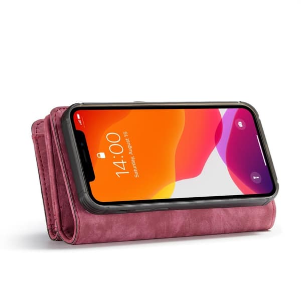 CASEME iPhone 12 Pro Max 2-i-1 Pung Telefonskal Rød