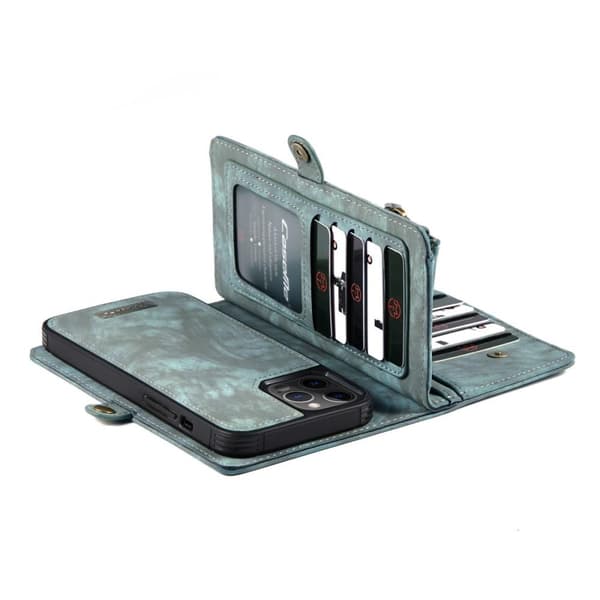 CASEME iPhone 12 Pro Max Retro Lommebok-deksel - Blå