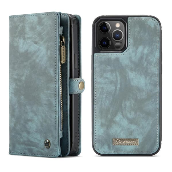 CASEME iPhone 12 Pro Max 2-in-1 Wallet Phone Shell Blue