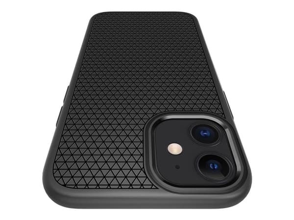 Spigen Liquid Air Matte, Omslag, Apple, iPhone 12, 13,7 cm (5.4"), Svart