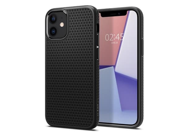 Spigen Liquid Air Matte, Etui, Apple, iPhone 12, 13,7 cm (5.4"), Sort