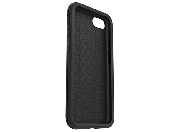 OtterBox Symmetry Series Apple iPhone 7 - Baksidesskydd för mobiltelefon - polykarbonat, syntetiskt gummi - svart - för Apple iPhone 6, 6s, 7, 8, SE