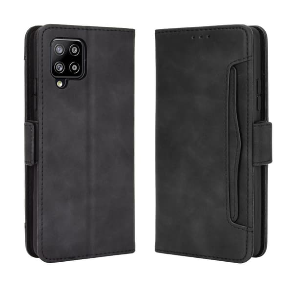 Wallet Stand Flip-telefonetui til Samsung Galaxy A42 5G - Sort