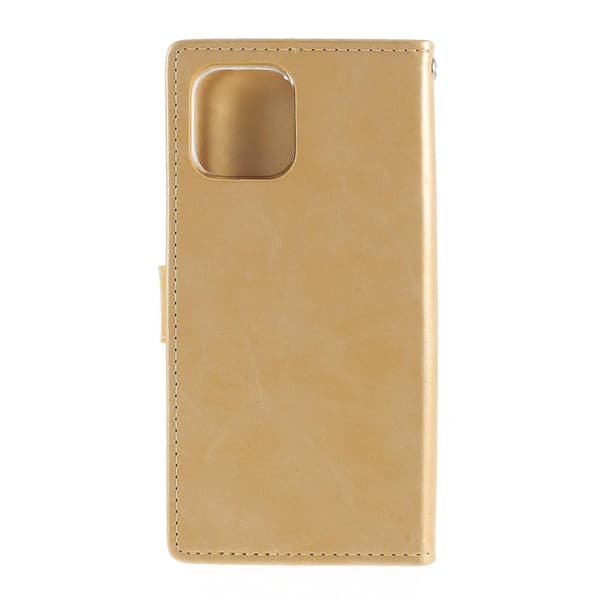 MERCURY GOOSPERY Blue Moon Wallet Case iPhone 12 Mini Gold
