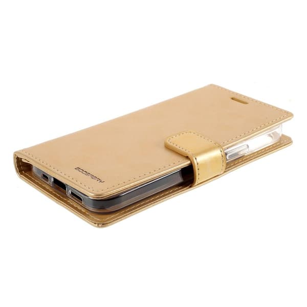 MERCURY GOOSPERY Blue Moon Wallet Case iPhone 12 Mini Gold