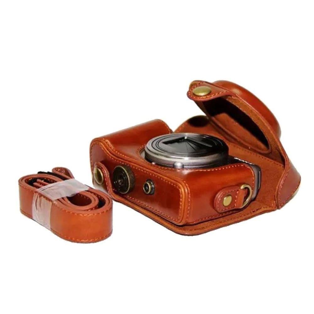 Sony HX60/HX50/HX30 etui til kamera i læder - Brun