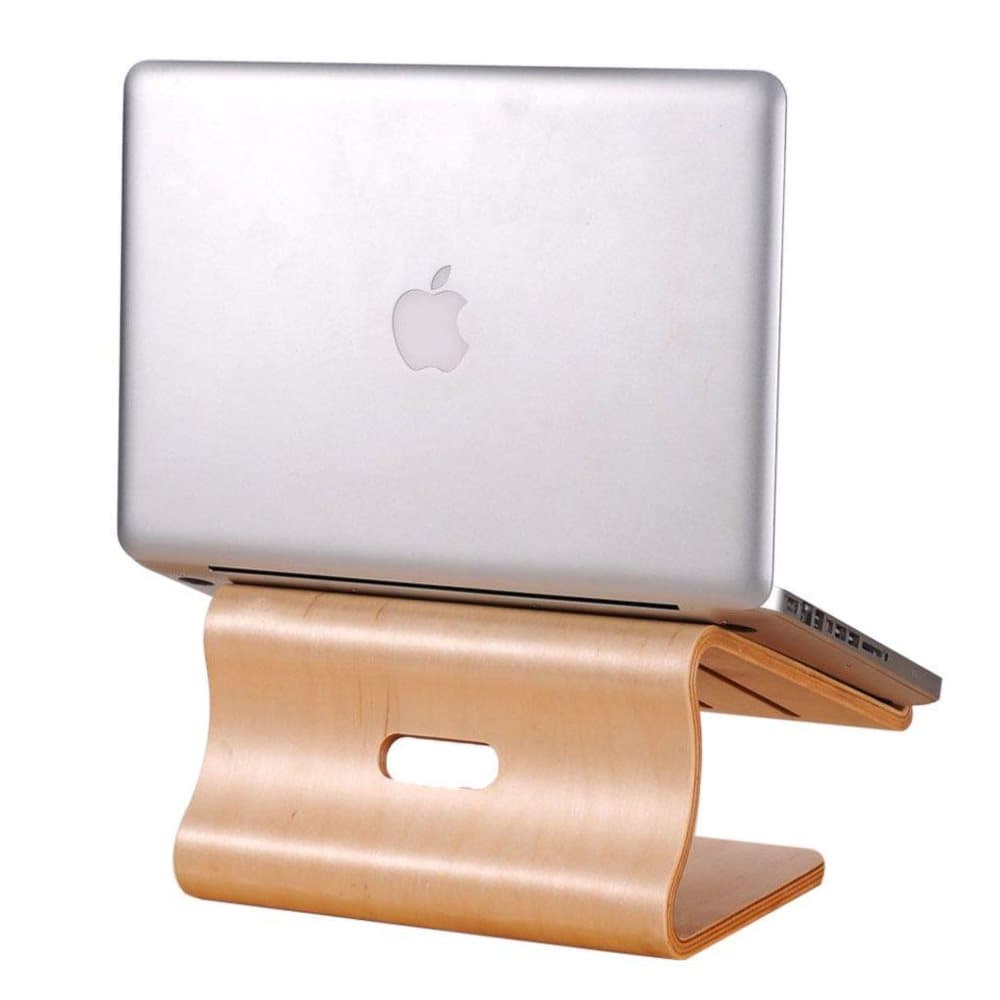 SAMDI MacBook Pro 15 Touchbar labtop bordstativ i træ - Khak