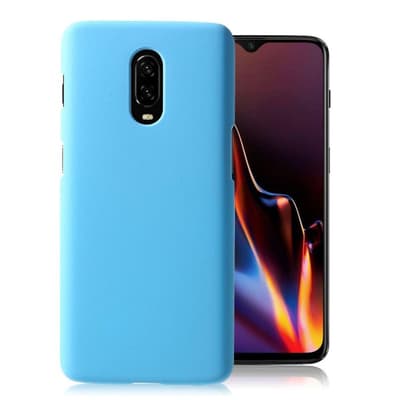 OnePlus 6T beskytteslesetui i plastik - Baby Blå