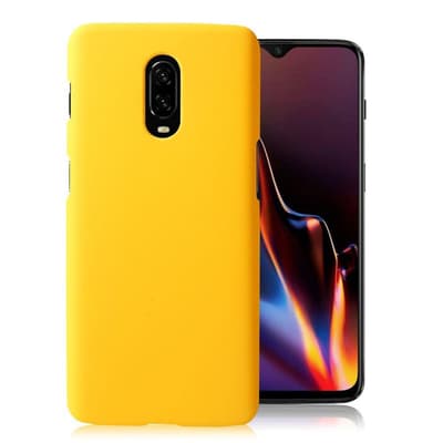 OnePlus 6T beskytteslesetui i plastik - Gul