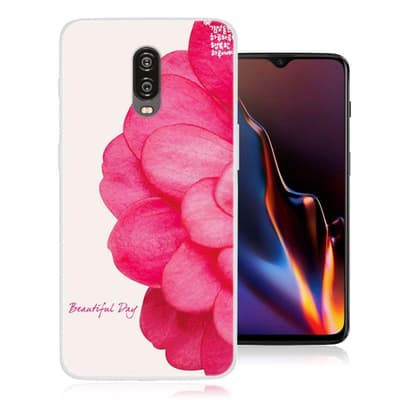 OnePlus 6T beskyttelsesetui i silikone med mønster - Livagti
