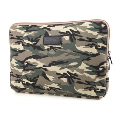 LISEN laptop 11.6 tum laptopväska flanell canvas kamoflage -