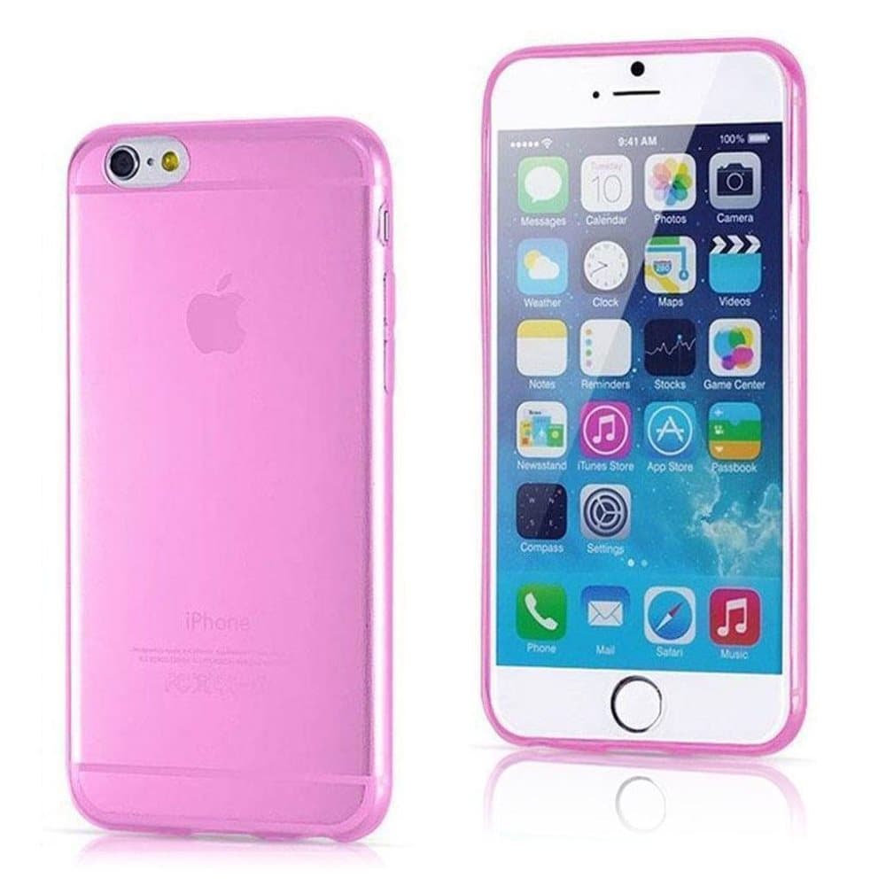 iPhone 6/6S Transparent Plast Cover (Blødt) (Rose)