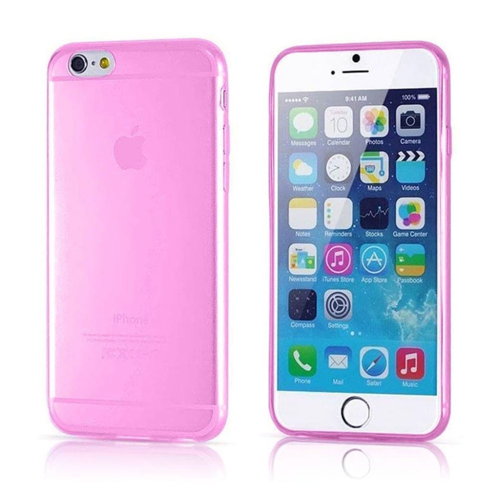 iPhone 6 Plus / 6S Plus Transparent Plast Cover (Blødt) (Ros