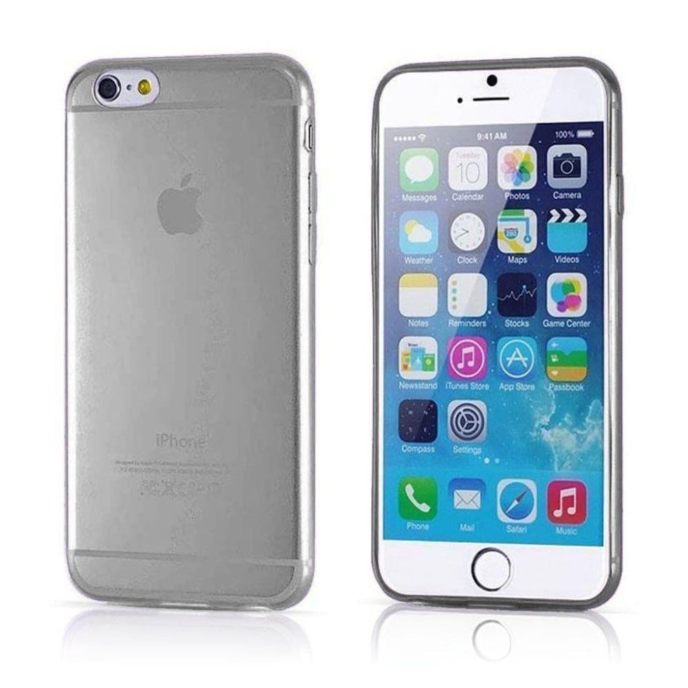 iPhone 6 Plus / 6S Plus Transparent Plast Cover (Blødt) (Sor