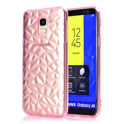 Samsung Galaxy J6 (2018) mobiletui i silikone med blødt 3D d