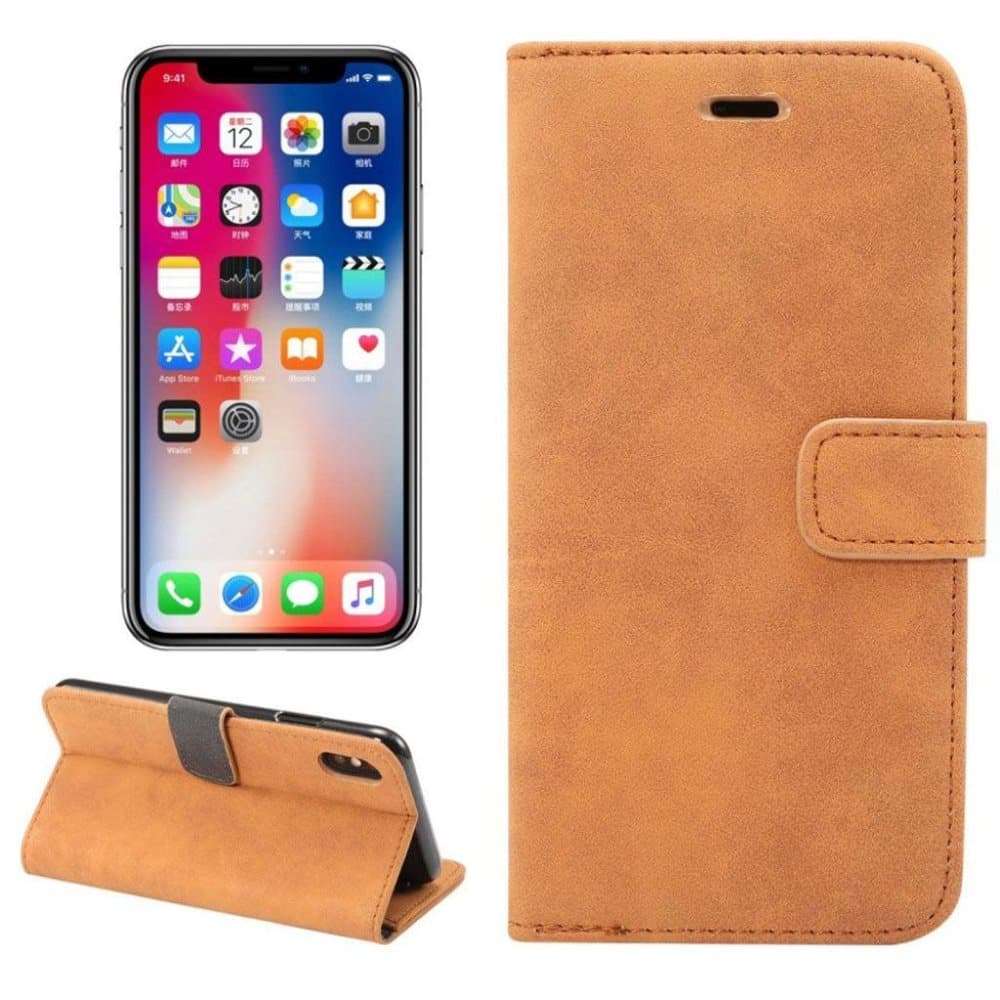 iPhone 9 Plus mobilfodral syntetläder silikon plånbok ståend