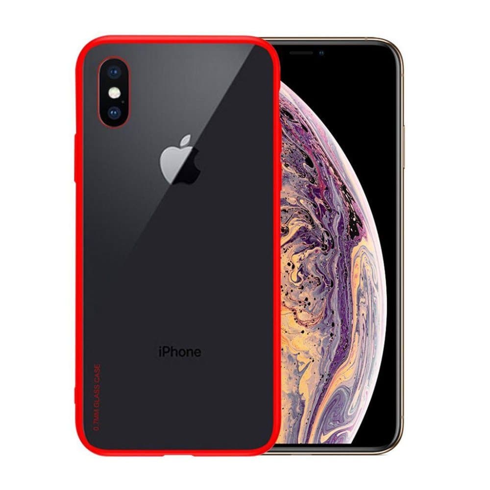 NXE iPhone Xs Max beskyttelsesetui i kombimaterialer med hær