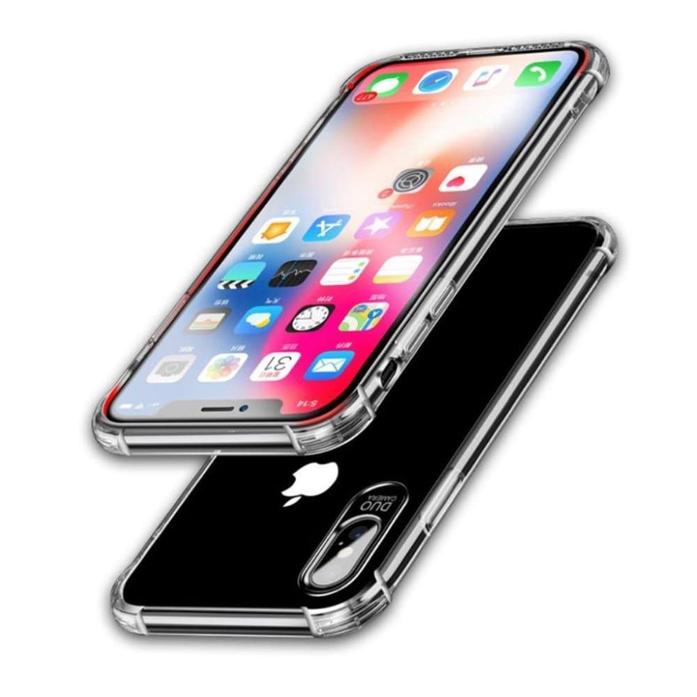 NXE iPhone XS beskyttelsesetui i silikone med klart design -