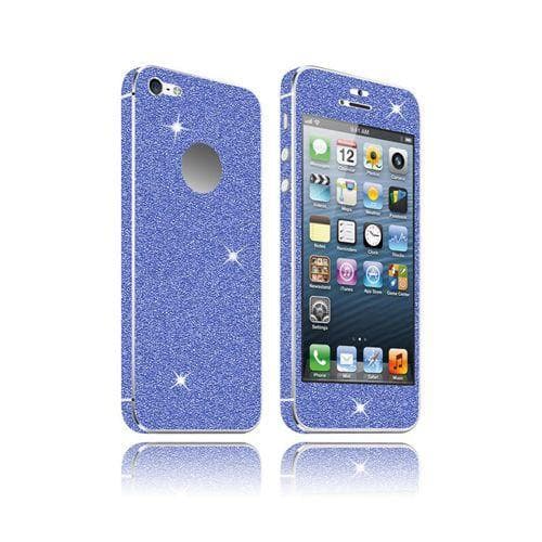 Glitter (Blå) iPhone 5 Skal (Heltäckande)