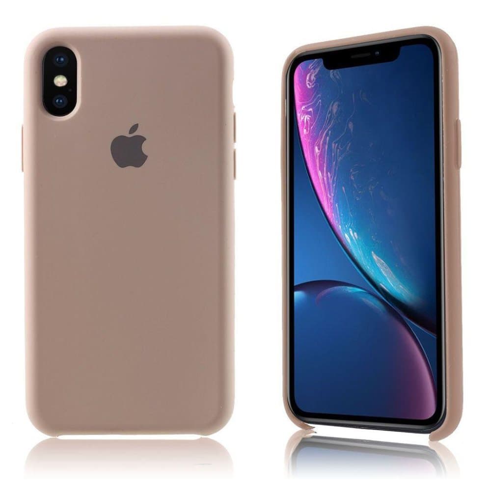 iPhone XS beskyttelsesetui i silikone - Lyserød