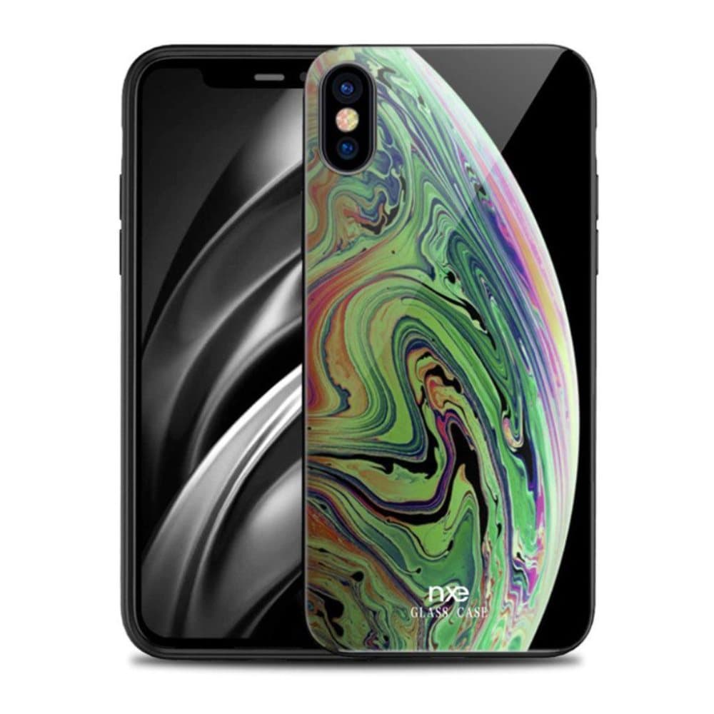 NXE iPhone XS planet pattern combo case - Green