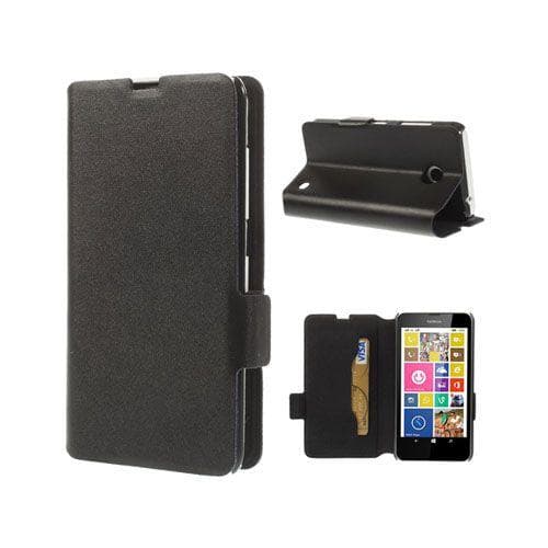 Bellman (Sort) Nokia Lumia 630 / 635 Læder Flip Etui