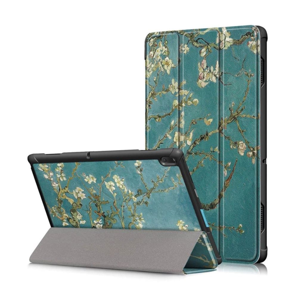 Lenovo Tab E10 patterned leather flip case - Wintersweet