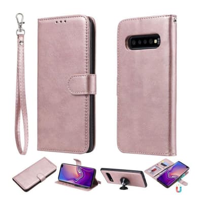 Samsung Galaxy S10 Plus irroitettava nahkainen suojakotelo