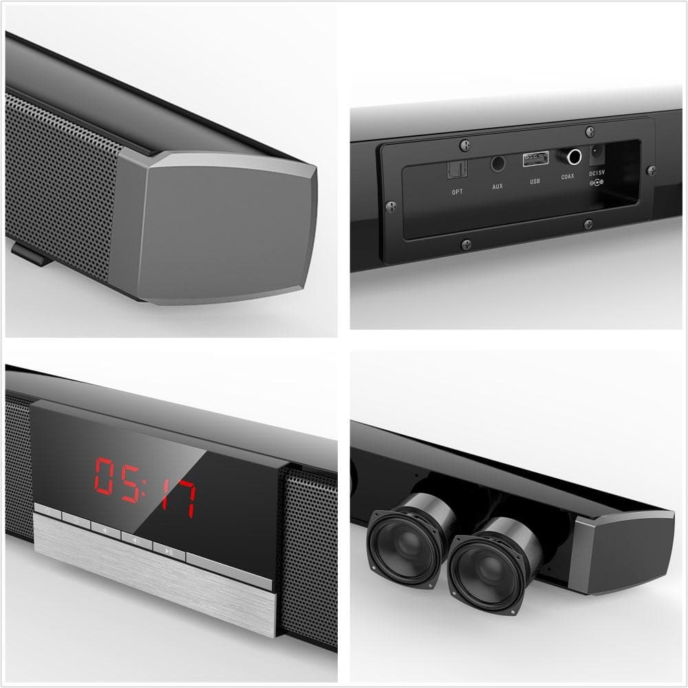 SR100 Plus Bluetooth Soundbar TV Speaker Wireless Subwoofer with Remote Control