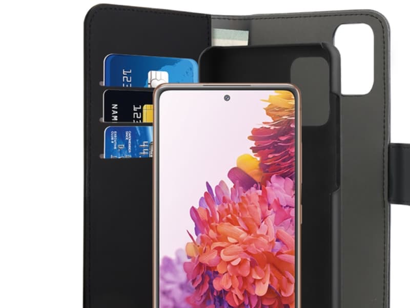 PURO Wallet - Vikbart fodral för mobiltelefon - eco-läder - för Samsung Galaxy S20 FE, S20 FE 5G