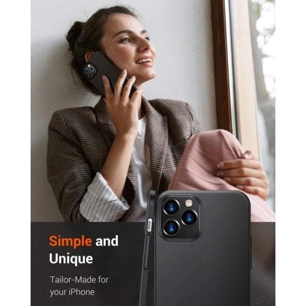 iPhone 12/12 Pro Ultratunt Stöttåligt Gummibelagt Skal Basic™