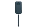 Miniatyrbilde 2 av 5: Apple Sleeve with MagSafe - Beskyttelsesmuffe for mobiltelefon - lær - baltisk blå - for iPhone 12 Pro Max