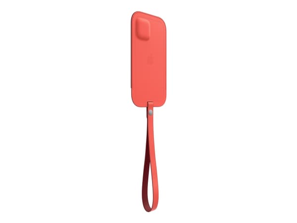 Apple Sleeve with MagSafe - Beskyttelsesmuffe for mobiltelefon - lær - rosa sitrus - for iPhone 12 Pro Max