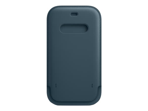 Apple Sleeve with MagSafe - Skyddshölje för mobiltelefon - läder - baltisk blå - för iPhone 12, 12 Pro
