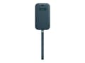 Miniatyrbild 5 av 5: Apple Sleeve with MagSafe - Skyddshölje för mobiltelefon - läder - baltisk blå - för iPhone 12, 12 Pro